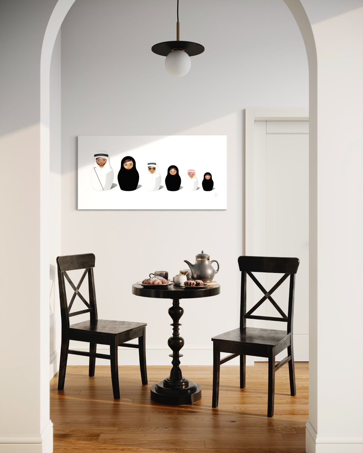 Local Family (Canvas 1m x 50cm) Personalised