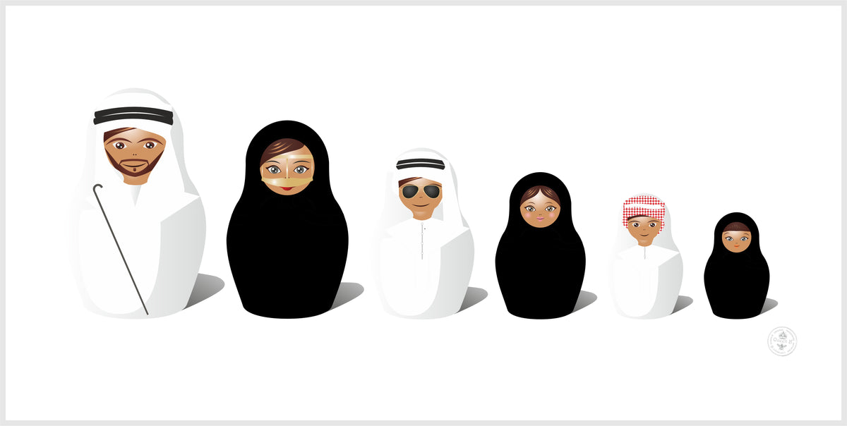 Local Family (1m x 50cm)